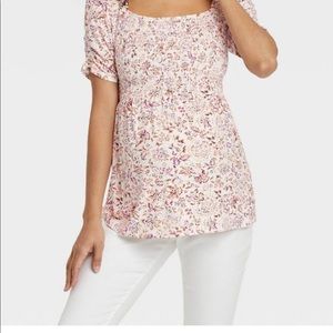 Maternity floral blouse XL